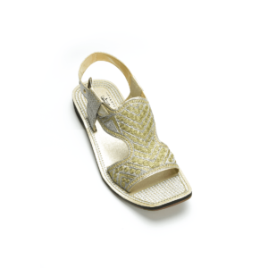 Zari  Sandals : A102 Gold Sliver