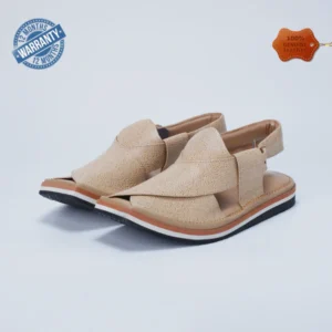 Kaptaan Peshawari Sandals : F-54 Creame